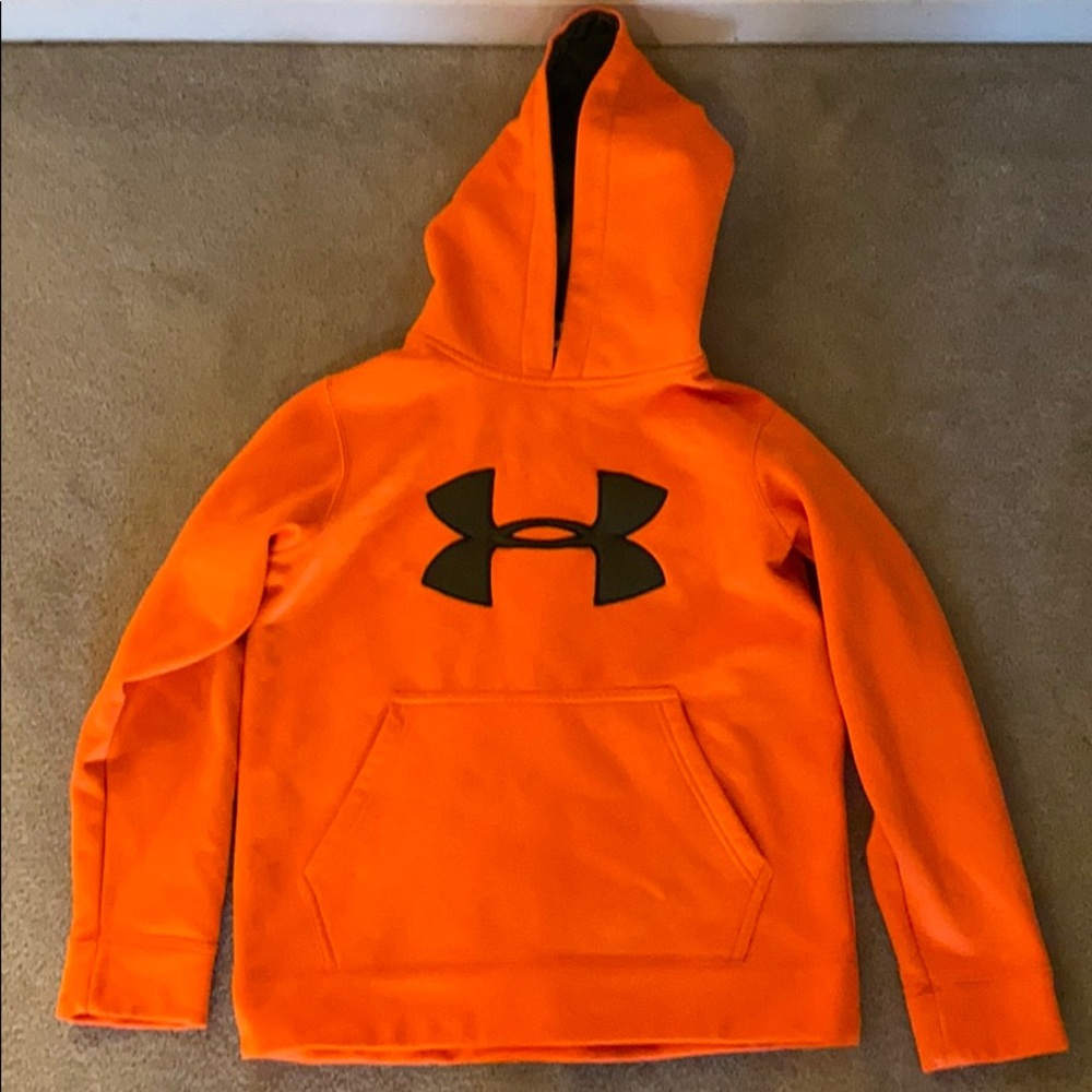 Orange under armor hoodie